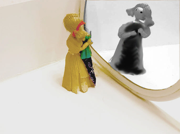 Who is in the mirror?